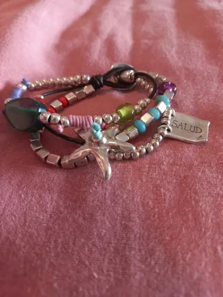 Pulsera UNO de 50 Multicolor y Plata