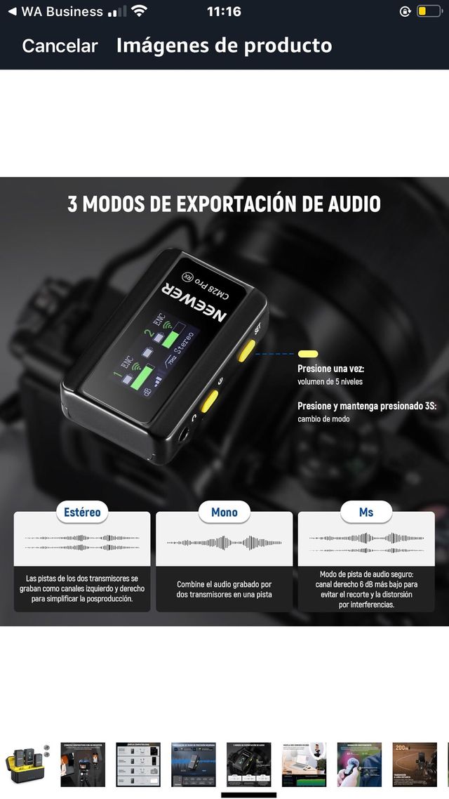 NEEWER CM28 Pro Micrófono Solapa Inalámbrico