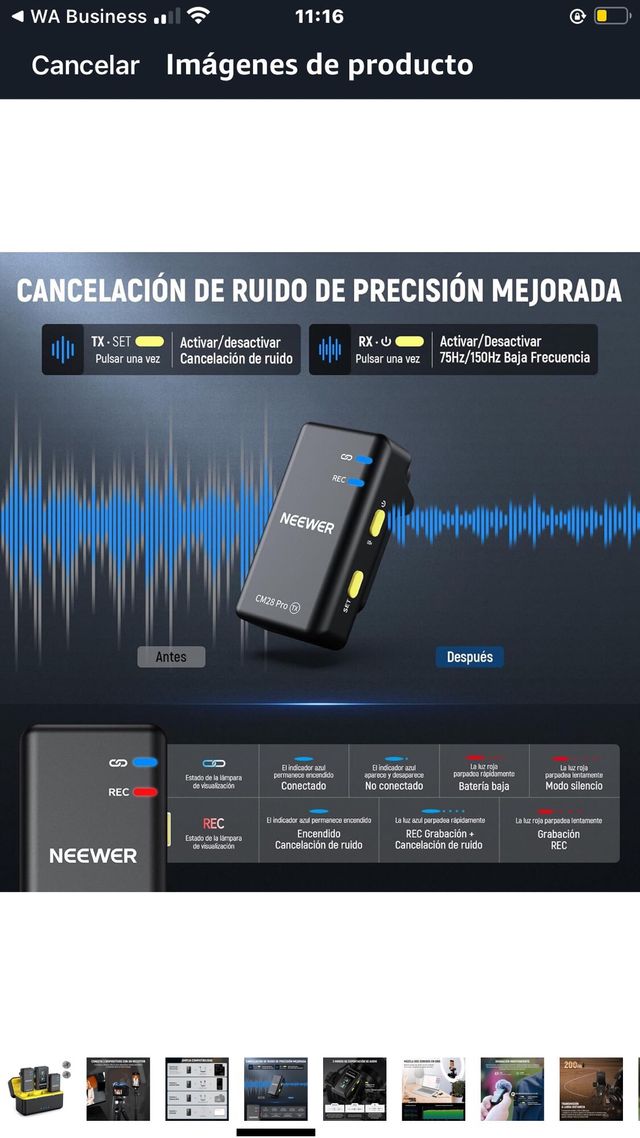 NEEWER CM28 Pro Micrófono Solapa Inalámbrico