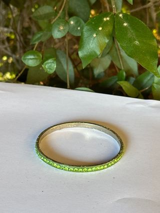 Bracciale donna con strass verdi