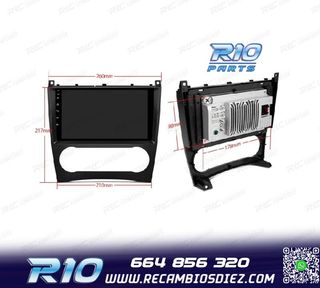 RADIO GPS ANDROID 13 PARA MERCEDES CLASE C W203 CLK W209 G W