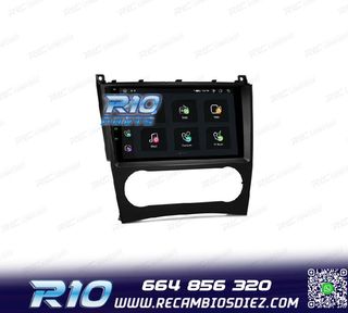 RADIO GPS ANDROID 13 PARA MERCEDES CLASE C W203 CLK W209 G W