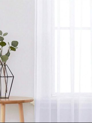 2 Cortinas blancas 250x100cm