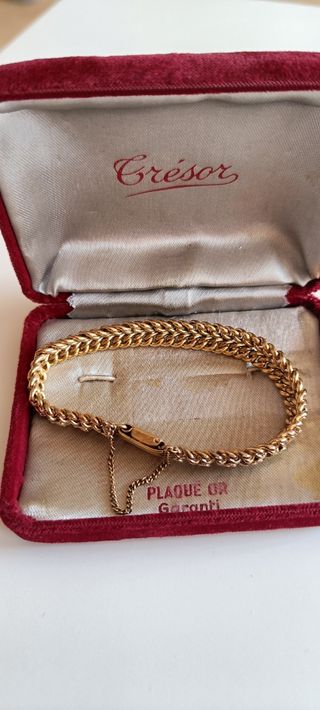 Pulsera bañada de Oro 16.59g