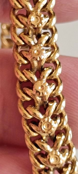 Pulsera bañada de Oro 16.59g