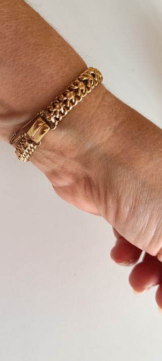 Pulsera bañada de Oro 16.59g