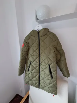 Plumífero Bimba y Lola verde acolchado