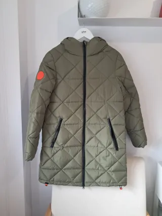 Plumífero Bimba y Lola verde acolchado