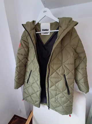 Plumífero Bimba y Lola verde acolchado