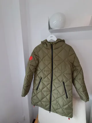 Plumífero Bimba y Lola verde acolchado