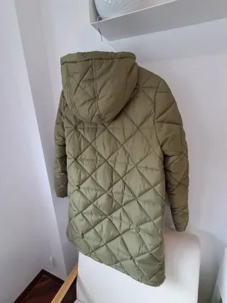 Plumífero Bimba y Lola verde acolchado