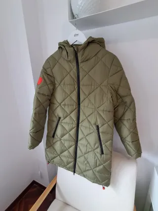 Plumífero Bimba y Lola verde acolchado