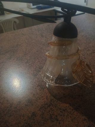 2 Lámparas de Cristal y Metal