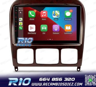 RADIO GPS ANDROID 13 PARA MERCEDES CLASE S W220 98-05