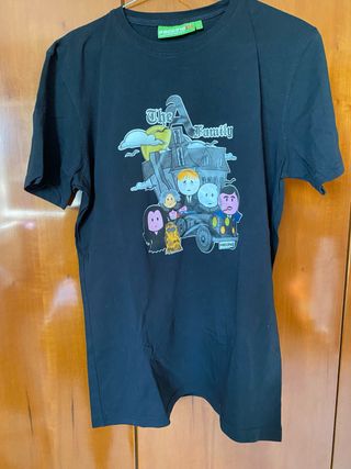 Maglietta Faccine Nera Unisex L ragazzo/a