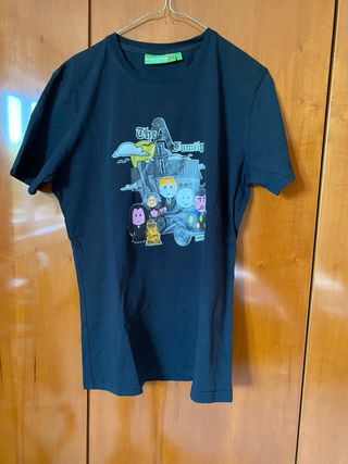 Maglietta Faccine Nera Unisex L ragazzo/a