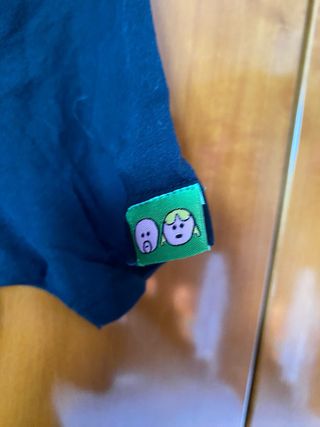 Maglietta Faccine Nera Unisex L ragazzo/a