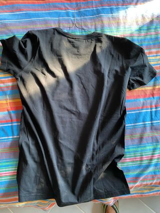 Maglietta Faccine Nera Unisex L ragazzo/a