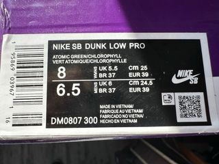 Nike SB Dunk Low Pro Green Apple 39