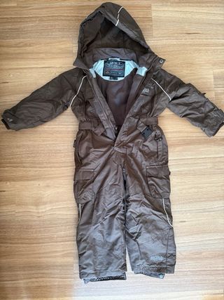 Traje de nieve infantil marrón