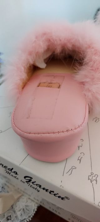 Pantofole eleganti vintage rosa