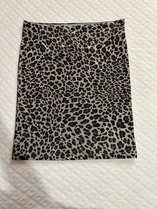 Gonna fantasia leopardata taglia unica