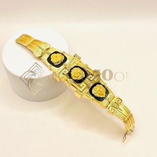 BRAZALETE - MEDUSA MACIZO ORO 18K