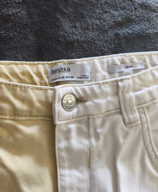 Pantalón Mom Fit Bicolor Bershka