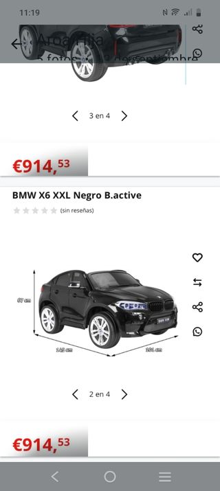 BMW X6 2024 coche eléctrico de niños 
