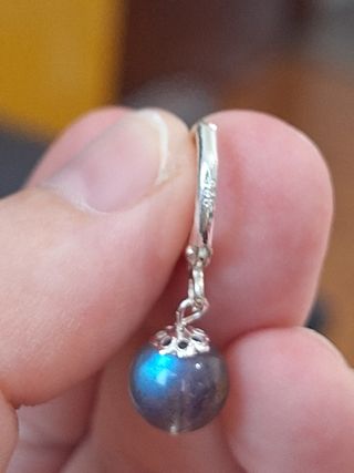 Orecchini Argento 925 e Labradorite Naturale AA