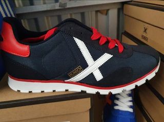 Zapatillas Munich Talla 40 Rojas y Blancas