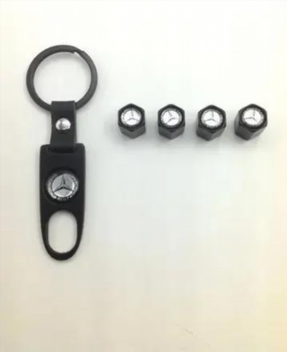 TAPONES VÁLVULAS RUEDA + LLAVE MERCEDES