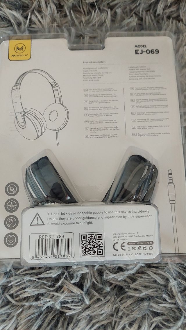 Auriculares Camuflaje Nuevos En Caja