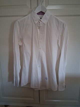 Camisa Oxford El Ganso Blanca Manga Larga