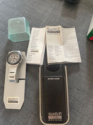 Reloj Swatch Irony Chrono Negro/Plata