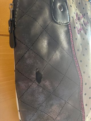 Bolso Minnie Lentejuelas Morado y Blanco