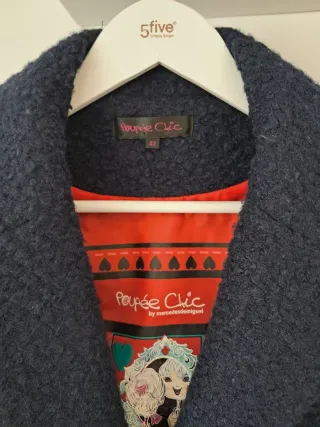 Abrigo azul Poupee Chic. Un poco oversize 