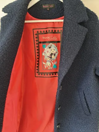 Abrigo azul Poupee Chic. Un poco oversize 