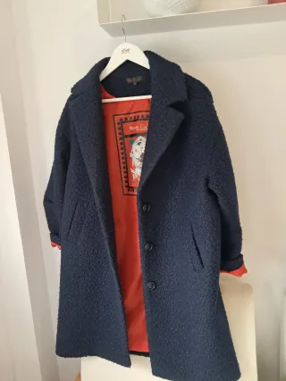 Abrigo azul Poupee Chic. Un poco oversize 