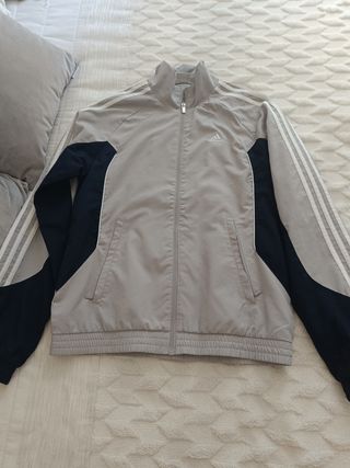 Chaqueta Adidas Hombre Gris y azul marino 
