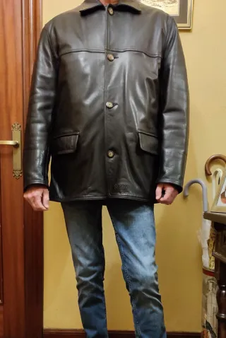 Chaquetón Redskins Piel Negro