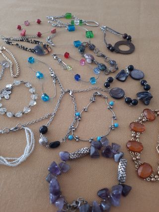 Lote 18 pulseras vintage fantasía