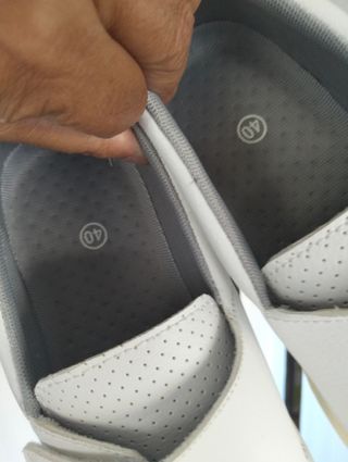 Zapatos de enfermera blancos talla 40