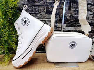 Botas y Bolso Converse Blanco