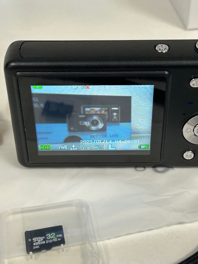 Cámara Digital Q12 4K Negra