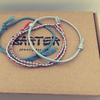 Braccialetti Barter da uomo blu grigio rosso