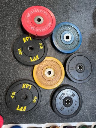 Lote Discos Bumpers Pesas Halterofilia wallballs
