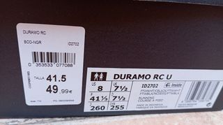 Zapatillas Adidas Duramo RC U Hombre Talla 41.5