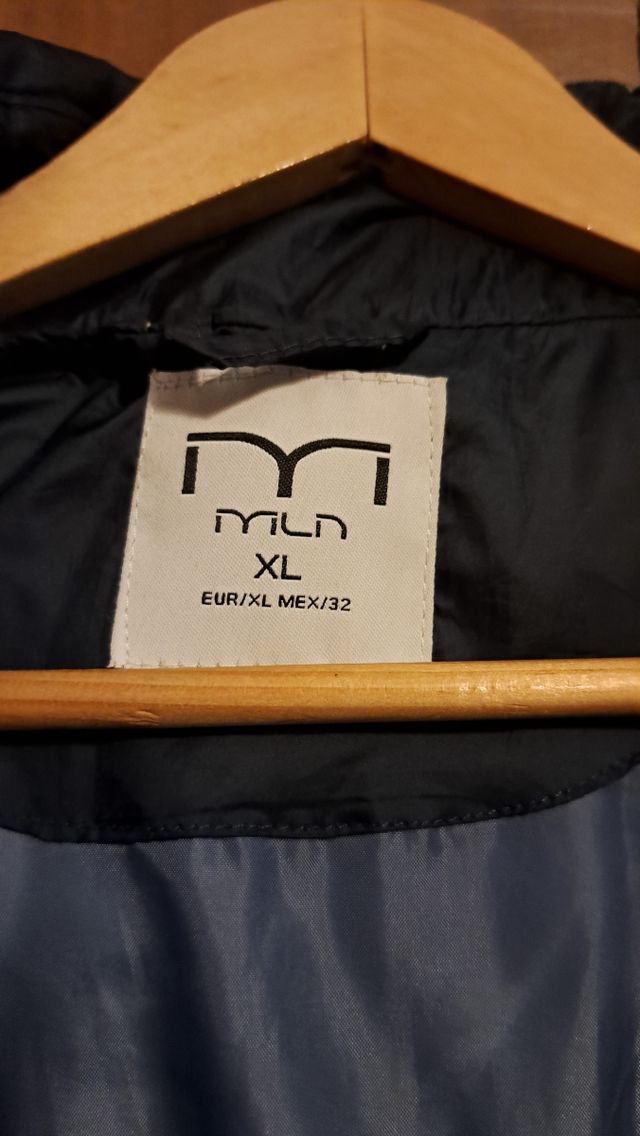 Chaqueta acolchada azul Milano