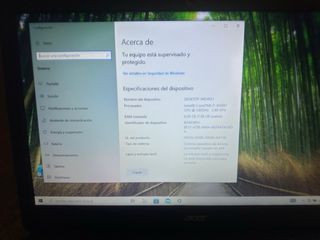 Portátil Acer i7 Negro